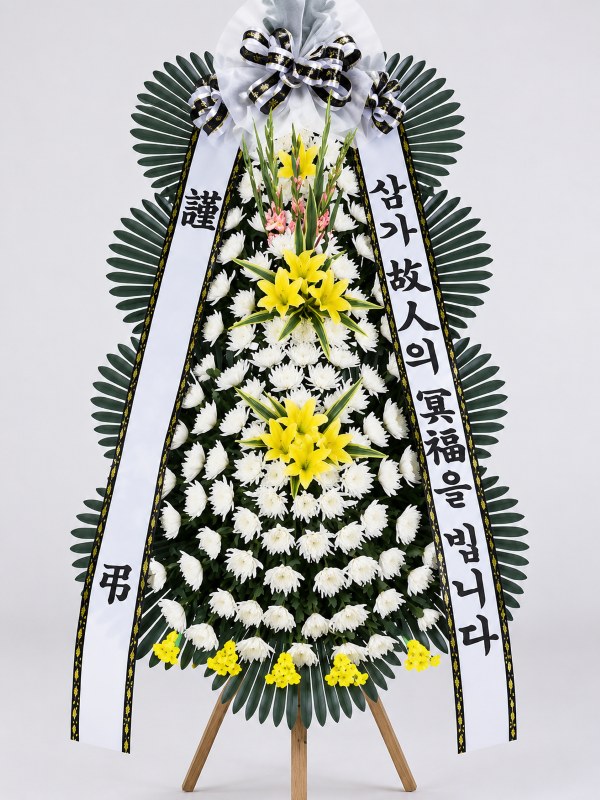 근조 3단 화환 · 고급